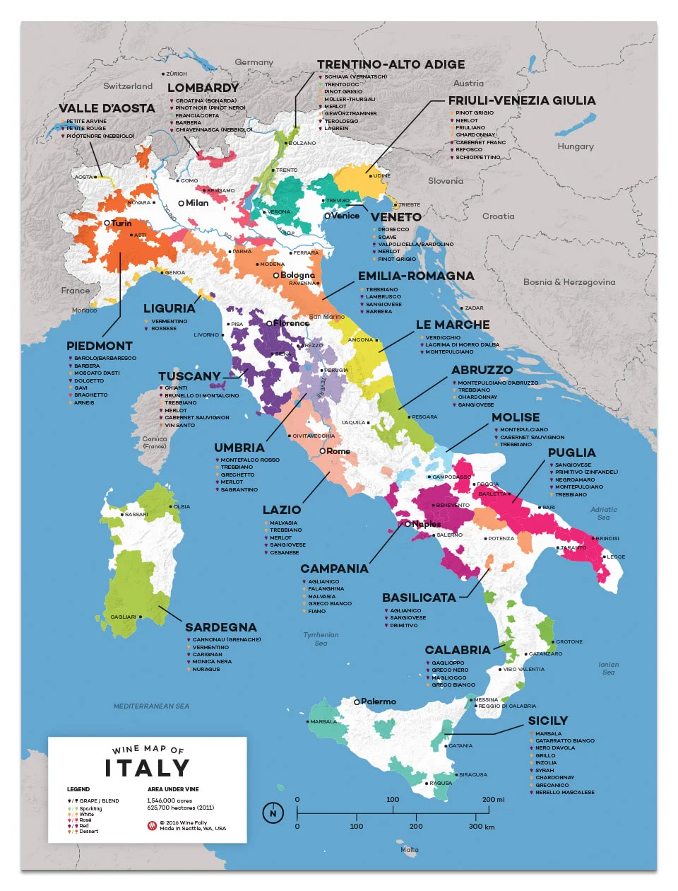 Navigate Italy’s Wine Country: A Detailed Map of Wine Regions